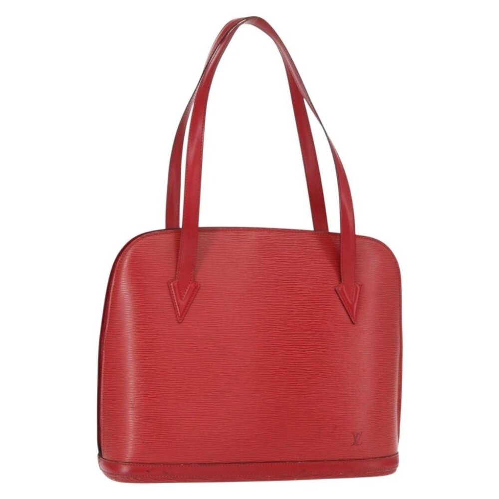 Authentic LOUIS VUITTON Epi Lussac Shoulder Bag Red M52287 LV